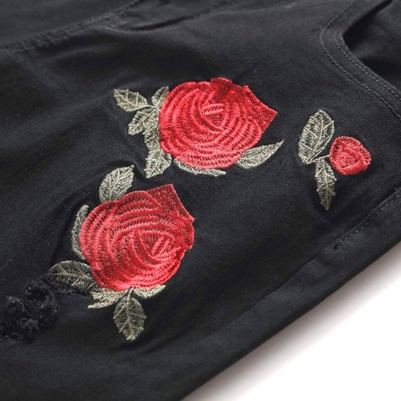 Leward Men's Skinny Slim Fit Ripped Distressed Destroyed Jeans | EUC | Rozes - Picture 9 of 16